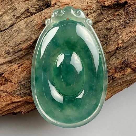 派瑞翡翠 翡翠挂件 冰糯种 淡清色 商品图0