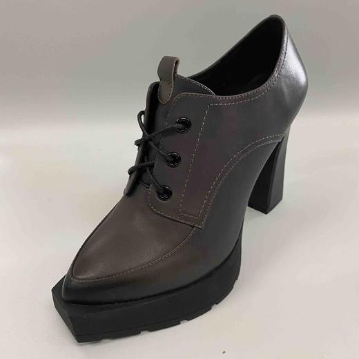 LFGJ 0405 超高跟鞋粗跟防水台增高鞋低帮单鞋 商品图0