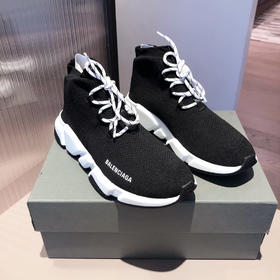 BALENCIAGA巴黎世家袜子鞋-系带黑