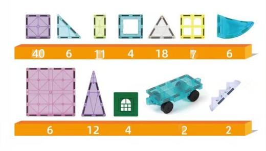 Playmags冰雪奇缘彩窗磁力片106片【磁力积木】【Playmags】 商品图2