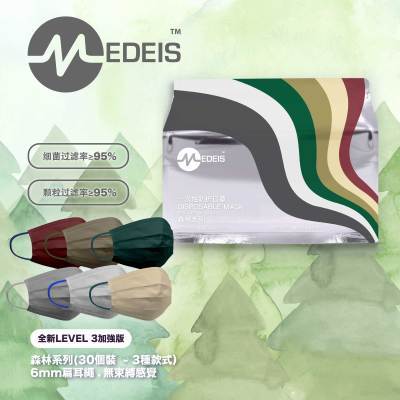 平面款【高颜值口罩】MEDIES香港明星SASA同款口罩  3层立体透气混搭/耳挂彩虹纯色/渐变色/潮色 商品图8