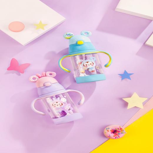 迪士尼米妮头双耳吸管学饮杯（配背带） 商品图0