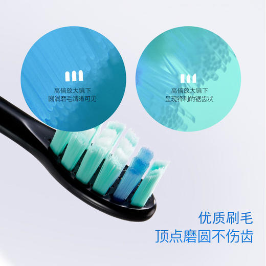 apiyoo艾优儿童清洁型、敏感型A7电动牙刷刷头原装替换刷头3支装 商品图2