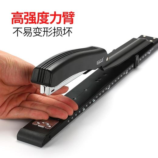 益而高长臂订书机A3加长中缝订书器中型A4骑马钉订书机可订25页报纸杂志试卷书本文件永久订暂时订 商品图2