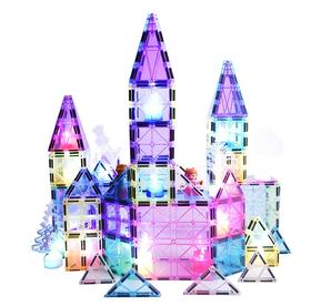 Playmags冰雪奇缘彩窗磁力片106片【磁力积木】【Playmags】