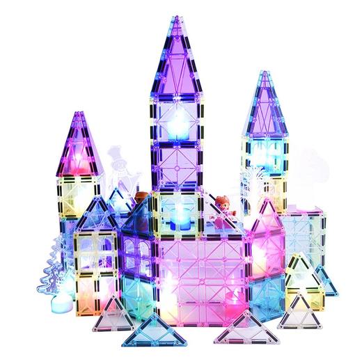 Playmags冰雪奇缘彩窗磁力片106片【磁力积木】【Playmags】 商品图0