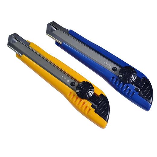 得力2043大号美工刀裁纸刀壁纸刀旋转锁定墙纸到内附送刀片 商品图0