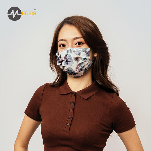 【云优选】平面款【高颜值口罩】MEDIES 口罩  3层立体透气混搭/耳挂彩虹纯色/渐变色/潮色 3-5天发 商品图2