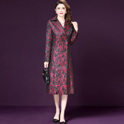 AHM- yzx6033 2021春秋季新款风衣女幢中长款时尚大气流行气质收腰休闲宽松外套 商品图2