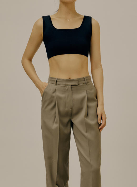 LOW CLASSIC  米白色/黑色/柳绿色环保纤维针织背心 商品图10