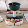 【旋转火锅九宫格】厨房菜盘蔬菜水果拼盘 家用塑料洗菜盆沥水篮水果盘餐具套装 商品缩略图2