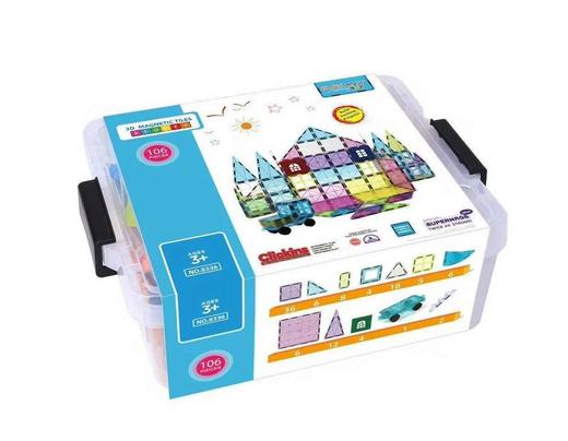 Playmags冰雪奇缘彩窗磁力片106片【磁力积木】【Playmags】 商品图1