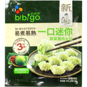 CJ 必品阁 鲜菜猪肉迷你水饺250g