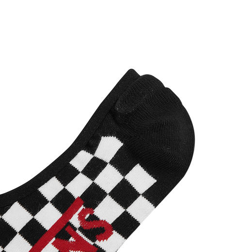VANS黑白棋盘格印花男子运动休闲短袜船袜VN0001O2705 商品图3