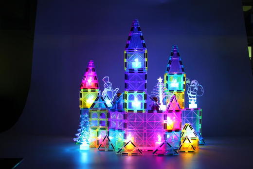 Playmags冰雪奇缘彩窗磁力片106片【磁力积木】【Playmags】 商品图3