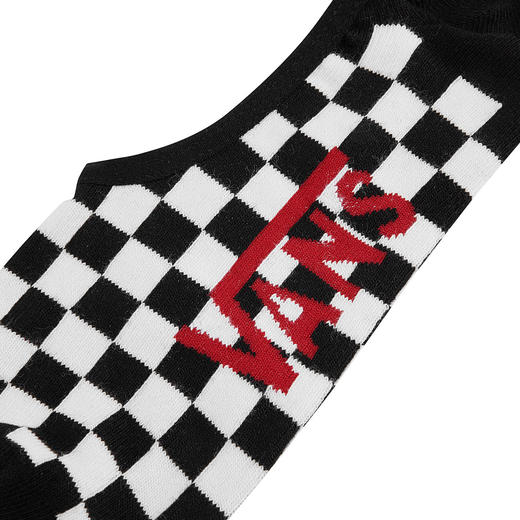 VANS黑白棋盘格印花男子运动休闲短袜船袜VN0001O2705 商品图4