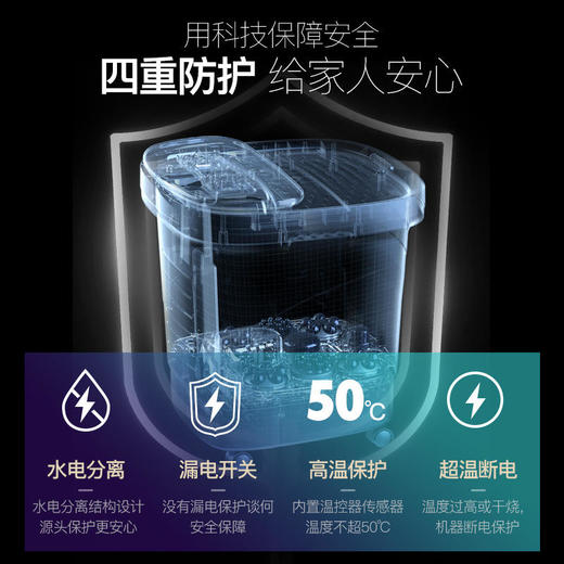 德国TINME泡脚桶足浴盆电动按摩泡脚盆加热恒温足浴桶深桶洗脚盆 商品图4
