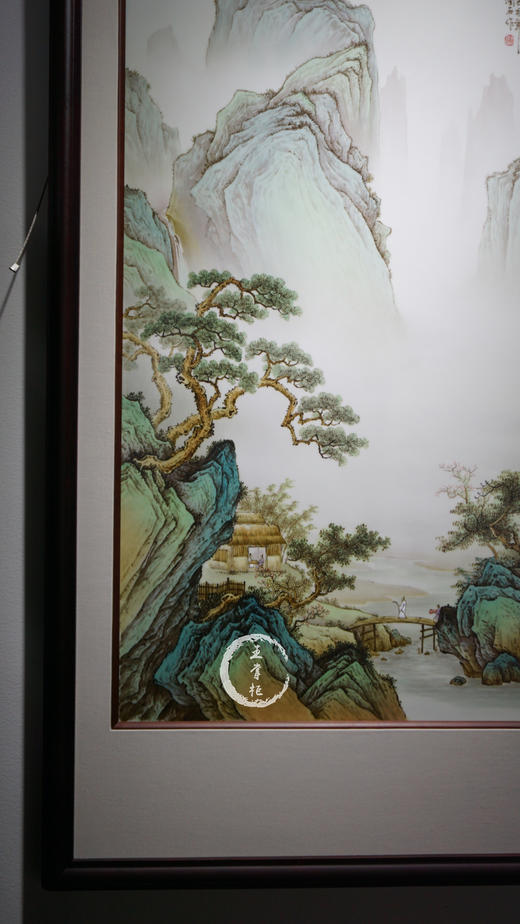 张飞：粉彩溪山访友瓷板画 商品图3