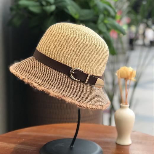 优品堂《怡然自乐》拉菲草防紫外线帽 商品图0