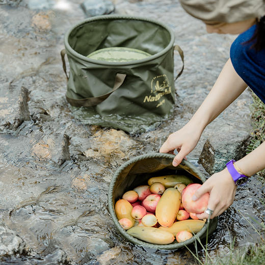 Naturehike旅行可折叠水盆便携式户外水桶旅游洗脸盆洗衣袋泡脚桶 商品图3