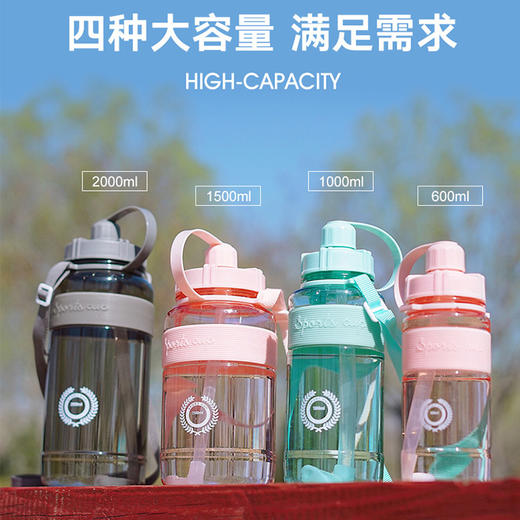 超可爱超大水壶1000ml 超大容量水杯1500ML 户外健身房一杯就够 商品图11