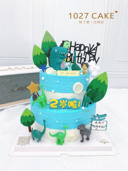 1027CAKE |   恐龙部落  恐龙主题  双层 商品图1