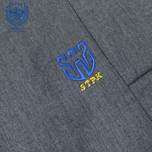 苏州太湖明珠幼儿园女孩衬衫连衣裙灰 商品图4