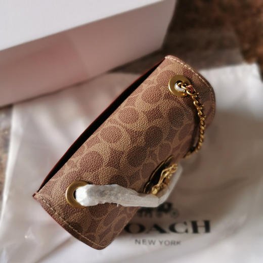 Coach parker18cm 啡花/棕皮 商品图4