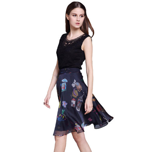 套装【伯妮斯茵】162B155--紫色半裙--《雏菊》--《生命之美-梵高的花园》 商品图5