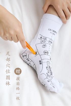 【足底穴位图袜】轻轻松松给自己做个足部保健
