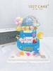 1027CAKE |   蓝色色系  猪猪蛋糕 超级可爱  双层 商品缩略图0