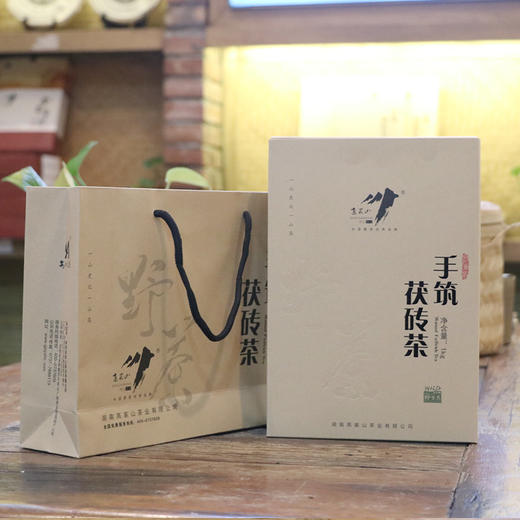 高家山小背篓手筑茯砖茶黑茶礼盒装，1kg/块 商品图2