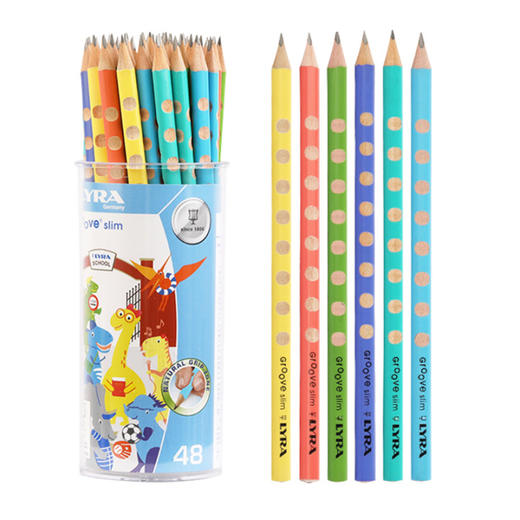 LYRA艺雅洞洞铅笔hb儿童三角形无毒矫正握姿48支小学生幼儿园 商品图1