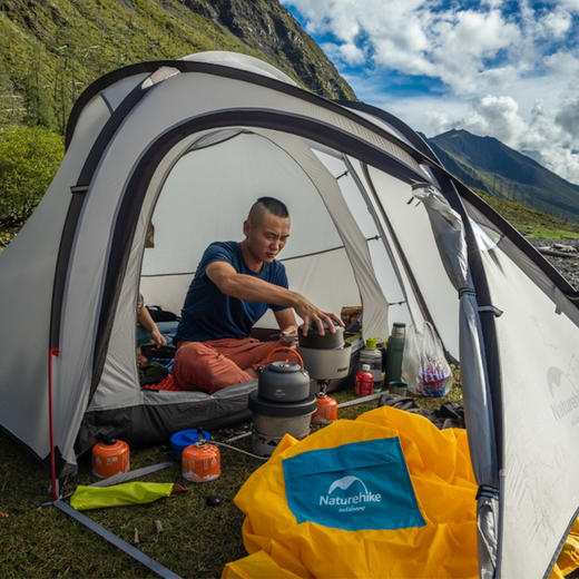 Naturehike挪客 海比超轻一室一厅帐篷户外3-4人登山露营野营防雨 商品图2