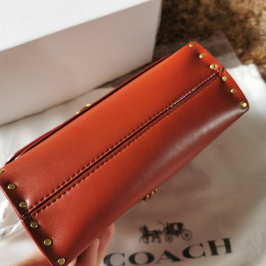 Coach parker18cm 啡花/棕皮 商品图3