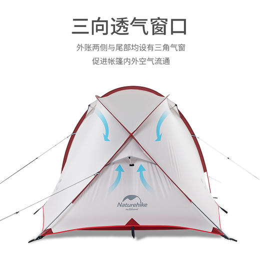 Naturehike挪客 海比超轻一室一厅帐篷户外3-4人登山露营野营防雨 商品图3