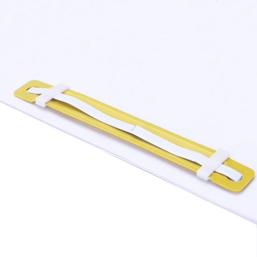 彩色塑料装订夹条 彩色装订压条 间距80mm 装订夹50只/盒金属装订夹80mm铁质打孔夹条五金两孔夹扣铁质装订夹 50个/盒 商品图9