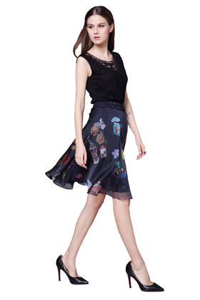 套装【伯妮斯茵】162B155--紫色半裙--《雏菊》--《生命之美-梵高的花园》