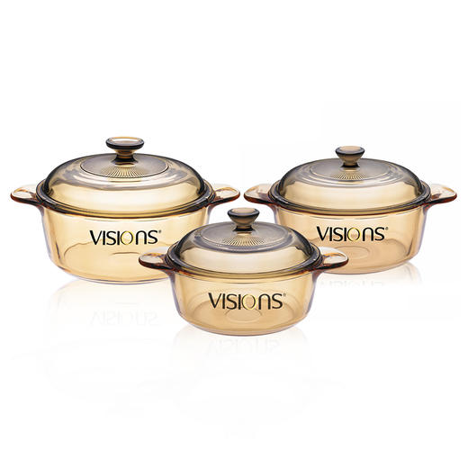 VSIONS康宁晶彩透明锅(三件套)(VS-22+VS-08+VS-12) 商品图3