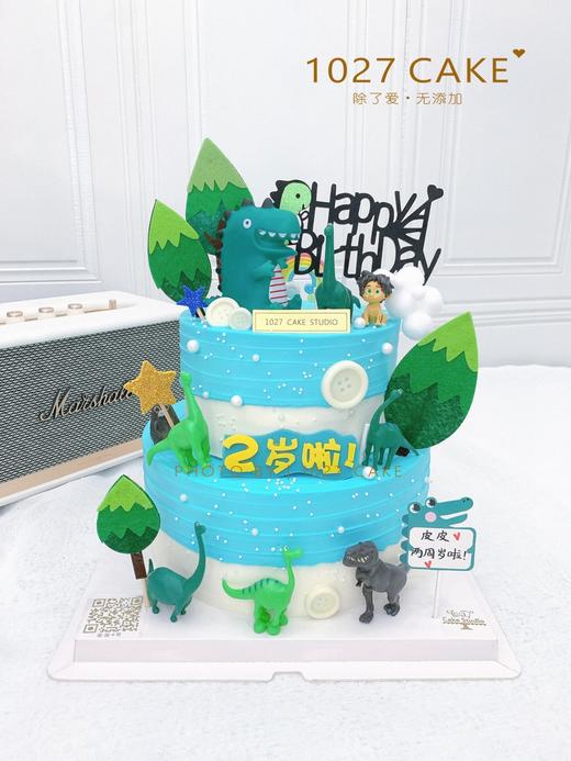 1027CAKE |   恐龙部落  恐龙主题  双层 商品图0