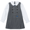 苏州太湖明珠幼儿园女孩衬衫连衣裙灰 商品缩略图6
