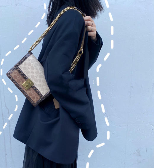Coach 蔻驰哈顿包-蛇纹 商品图0