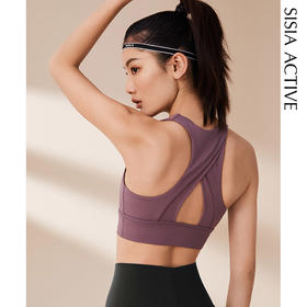 sisia2021新款瑜伽服背心运动女外穿美背无袖yoga健身普拉提上衣