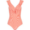sisia泳衣女2020新款性感遮肚显瘦纯欲泳衣les粉色条纹连体泳衣 商品缩略图4