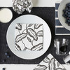 IKEA 宜家 AVSIKTLIG 阿西利 餐巾纸 白色 黑色 叶 33x33 厘米 商品缩略图3