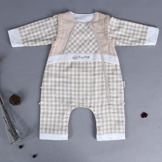 贝谷贝谷森林绿咖纱布睡袋M/L码 商品图2