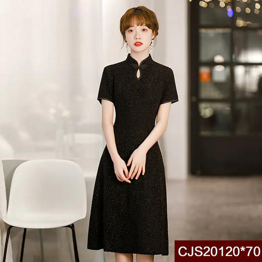 高档冰丝面料修身旗袍MX-20120 商品图0