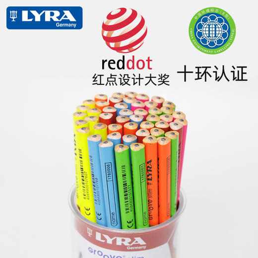 LYRA艺雅洞洞铅笔hb儿童三角形无毒矫正握姿48支小学生幼儿园 商品图0