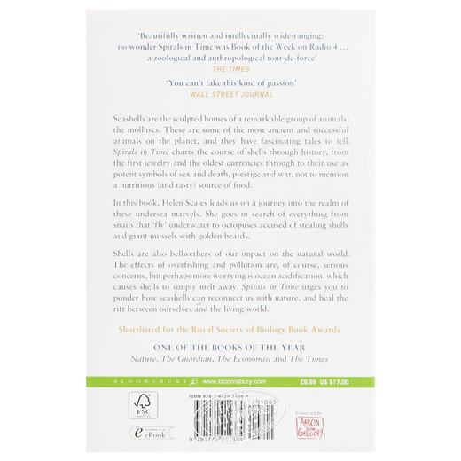 【中商原版】时间的螺旋 英文原版 Spirals in Time 生物科学书籍 Helen Scales Bloomsbury Sigma 商品图1