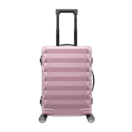 【美旅】大容量 一键暂停刹车轮 框架结构 菱形横条纹 丰富隔层 TSA密码锁 八轮滑轮 TV2 商品图0